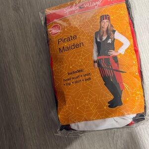 Pirate Maiden Costume - Red & Black